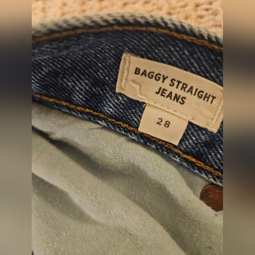 Madewell Size‎ 28 Baggy Straight Jeans - Picture 4 of 7